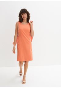 bonprix - Sukienka ołówkowa. Kolor: pomarańczowy. Typ sukienki: ołówkowe. Długość: midi #1