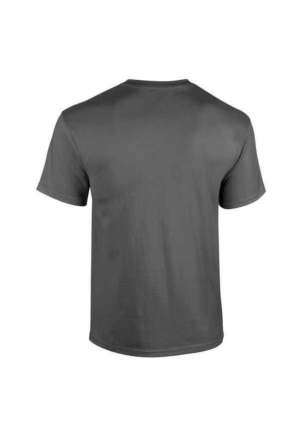 GILDAN - Ciężka Bawełniana Koszulka Z Krótkim Rękawem Dla Dorosłych Unisex. Kolor: szary. Materiał: bawełna. Długość rękawa: krótki rękaw. Długość: krótkie. Sport: turystyka piesza