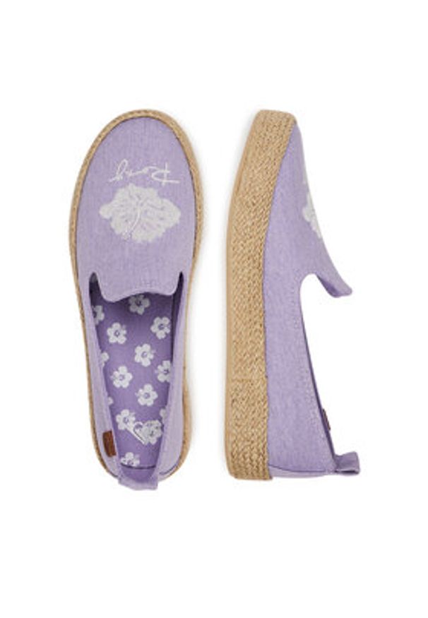Roxy Espadryle CSS20547-02 Fioletowy. Kolor: fioletowy. Materiał: materiał