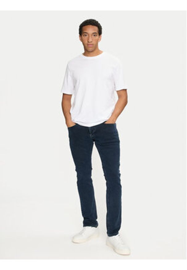 Tommy Jeans Jeansy Scanton DM0DM17108 Granatowy Slim Fit. Kolor: niebieski