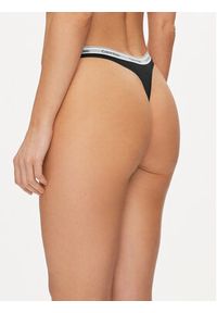 Calvin Klein Underwear Stringi 000QD5043E Czarny. Kolor: czarny. Materiał: bawełna