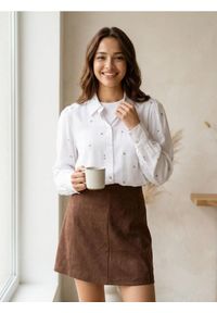 Sinsay - Koszula z wiskozy - biały. Kolor: biały. Materiał: wiskoza