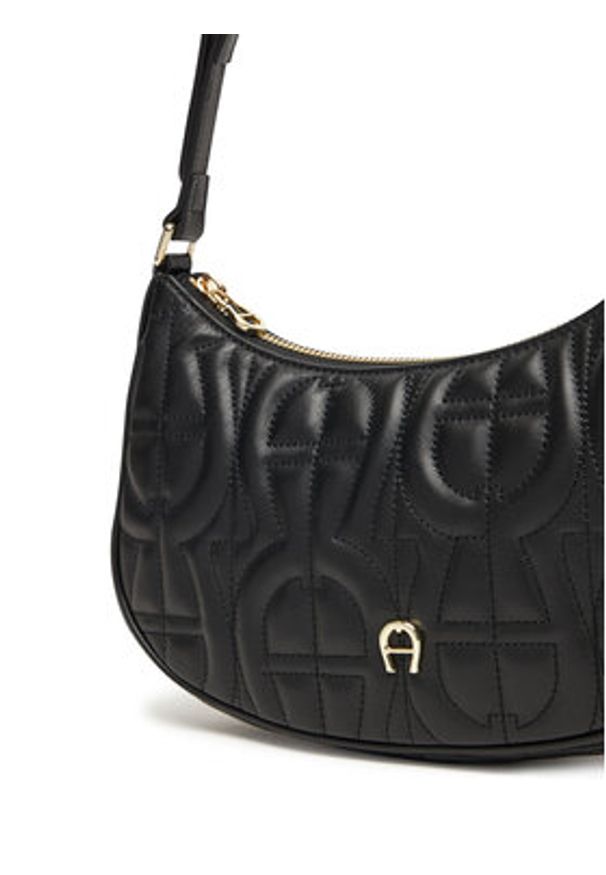 Aigner Torebka Diadora Xs 135041 Czarny. Kolor: czarny. Materiał: skórzane