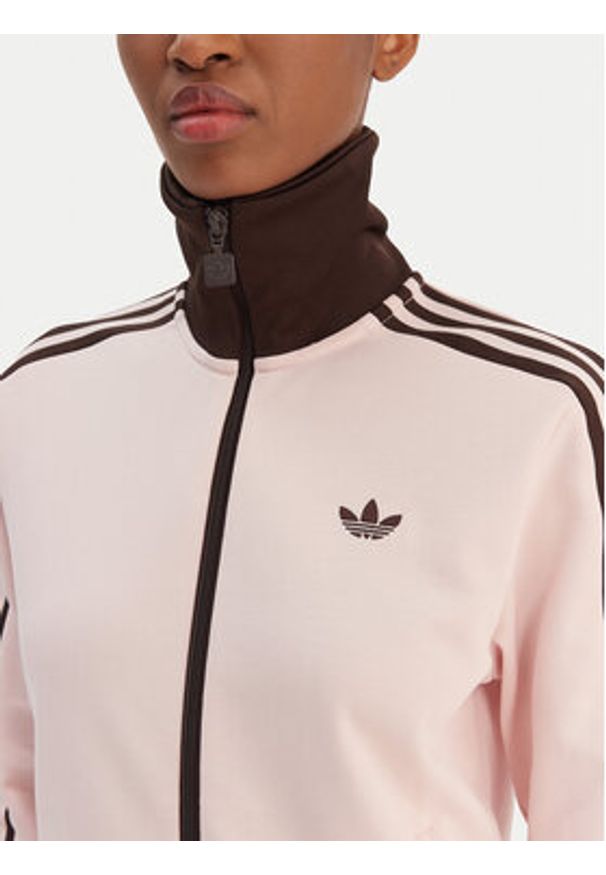 Adidas - adidas Bluza adicolor Classic KC6854 Różowy Regular Fit. Kolor: różowy. Materiał: syntetyk, bawełna