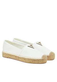 Guess Espadryle FLJLND LEA14 Biały. Kolor: biały. Materiał: skóra