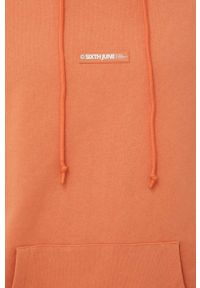 Sixth June bluza męska kolor pomarańczowy z kapturem z aplikacją. Typ kołnierza: kaptur. Kolor: pomarańczowy. Wzór: aplikacja