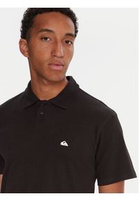 Quiksilver Polo Pique EQYKT04392 Czarny Regular Fit. Typ kołnierza: polo. Kolor: czarny. Materiał: bawełna #5