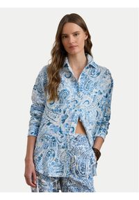 Lauren Ralph Lauren - LAUREN RALPH LAUREN Koszula 200P08926001 Niebieski jasny Relaxed Fit. Kolor: niebieski. Materiał: len #1