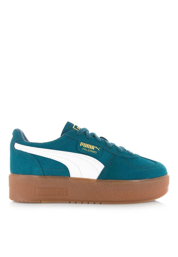 Buty damskie sportowe do chodzenia Puma PALERMO ELEVATA. Kolor: brązowy, biały, zielony, wielokolorowy. Sport: turystyka piesza