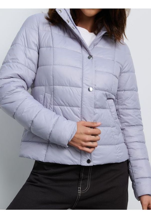 Sinsay - Kurtka z kapturem - niebieski. Kolor: niebieski. Materiał: materiał