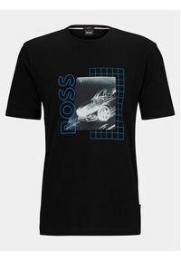 BOSS - Boss T-Shirt Tiburt 412 50495689 Czarny Regular Fit. Kolor: czarny. Materiał: bawełna