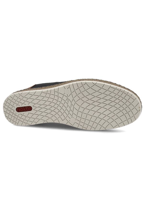 Niebieskie Półbuty Rieker Eleganckie Obuwie Damskie. Zapięcie: sznurówki. Kolor: niebieski. Materiał: jeans, skóra, guma. Sezon: lato. Styl: elegancki