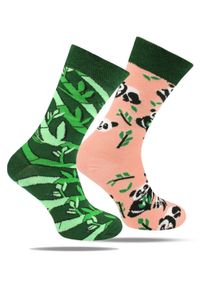 His Story - Skarpetki Bawełniane - Tematyczne - Panda i Pędy Bambusa. Kolor: wielokolorowy. Materiał: elastan, bawełna, poliamid #1