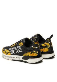 Versace Jeans Couture Sneakersy Dynamic 77VA3SA3 Czarny. Kolor: czarny. Materiał: skóra