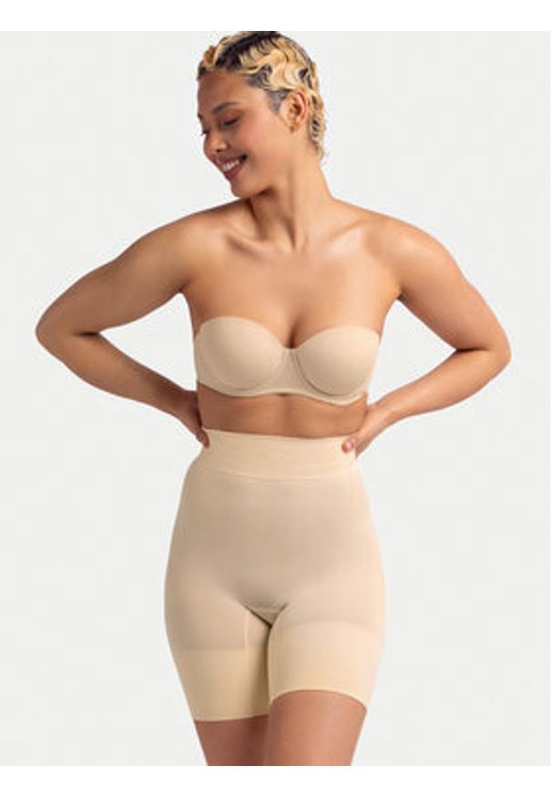 Dorina Biustonosz bardotka Michelle FXBA0012MI121 Beżowy. Kolor: beżowy. Materiał: syntetyk