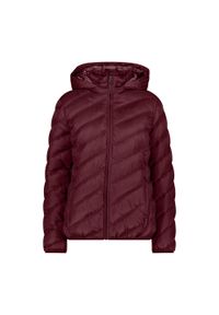 Kurtka puchowa z kapturem 3M™ Thinsulate™ damska CMP. Typ kołnierza: kaptur. Kolor: czerwony, wielokolorowy, brązowy. Materiał: puch. Technologia: Thinsulate #1