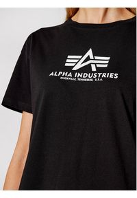 Alpha Industries Sukienka codzienna Basic T Long Wmn 116055 Czarny Regular Fit. Okazja: na co dzień. Kolor: czarny. Materiał: bawełna. Typ sukienki: proste. Styl: casual