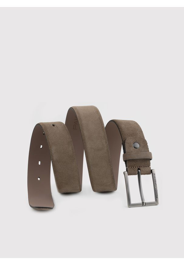 Pako Lorente - PAKO LORENTE – Pasek męski P22SF-PX-029-A-0. Materiał: skóra. Styl: casual, klasyczny