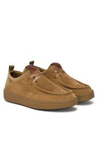 TOMMY HILFIGER - Tommy Hilfiger Półbuty Modern Light Suede Moc Toe Shoe FM0FM05501 Brązowy. Kolor: brązowy. Materiał: zamsz, skóra #4