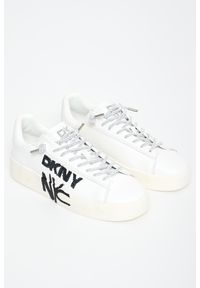 Sneakersy damskie skórzane DKNY. Materiał: skóra