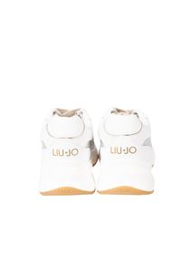 Liu Jo - Liu-Jo Sneakersy "Lily 15" | BA3077 PX073 | Kobieta | Biały. Kolor: biały. Materiał: tkanina, skóra. Wzór: aplikacja #3