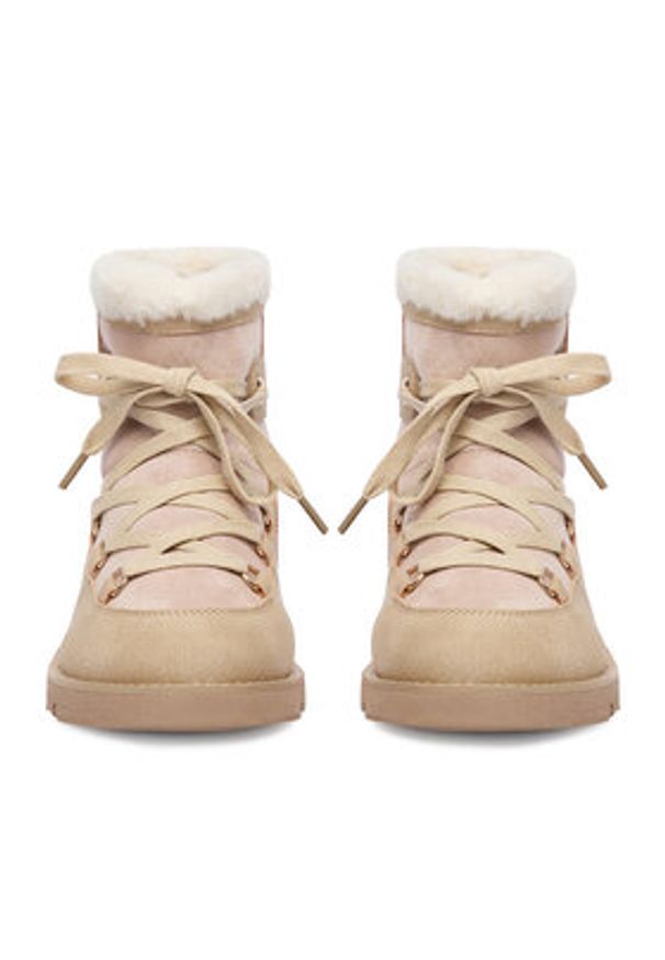 DeeZee Śniegowce 17125-1-BEIGE PU Beżowy. Kolor: beżowy. Materiał: syntetyk, materiał