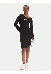 Karl Lagerfeld Jeans Sukienka codzienna B1W13045 Czarny Slim Fit. Okazja: na co dzień. Kolor: czarny. Materiał: wiskoza. Typ sukienki: proste. Styl: casual #5