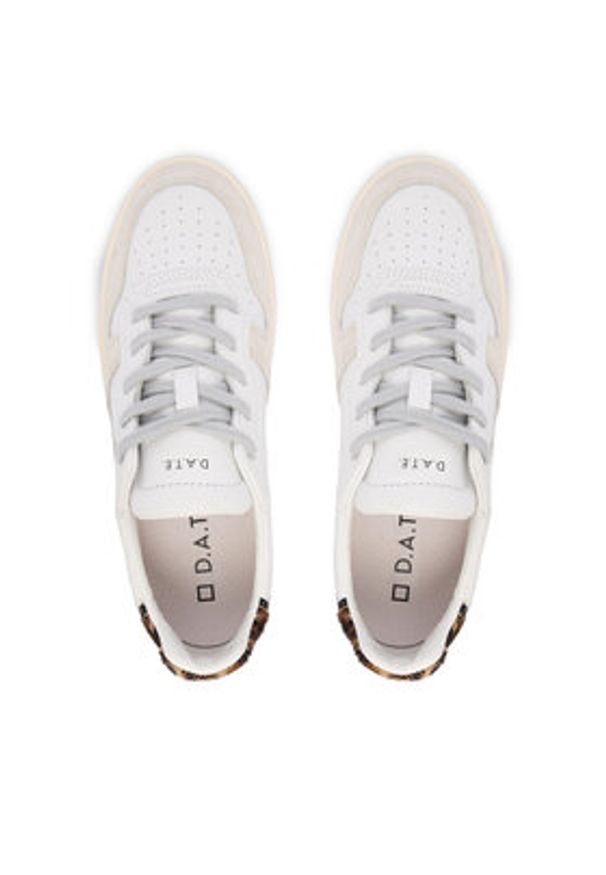 D.A.T.E. Sneakersy Court Platform V. Calf W431-CP-VC Kolorowy. Materiał: skóra. Wzór: kolorowy. Obcas: na platformie