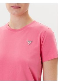 Guess T-Shirt W4YI10 J1314 Różowy Regular Fit. Kolor: różowy. Materiał: bawełna #4