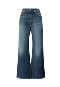Pinko - PINKO Jeansy Wanda wide leg soft ocean Granatowy Regular Fit. Kolor: niebieski #4