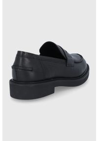 Vagabond Shoemakers Mokasyny skórzane ALEX W damskie kolor czarny na płaskim obcasie. Nosek buta: okrągły. Kolor: czarny. Materiał: skóra. Obcas: na obcasie. Wysokość obcasa: niski #2