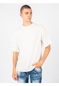 Xagon Man T-Shirt "Over" | P2308 2V6 3000 | Mężczyzna | Kremowy. Kolor: kremowy. Materiał: len, wiskoza. Długość rękawa: krótki rękaw #5