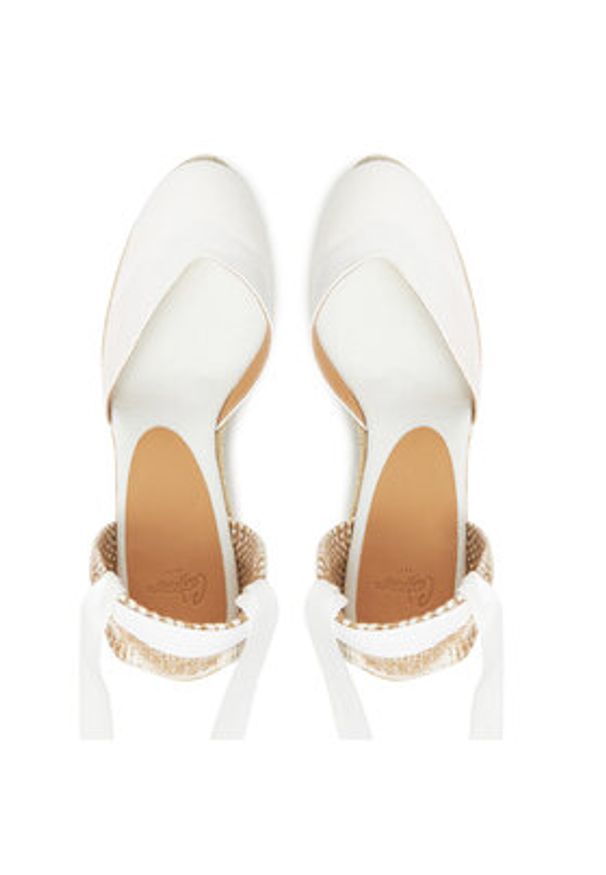 Castañer Espadryle Chiara/8ED/001 020992 Biały. Kolor: biały. Materiał: materiał