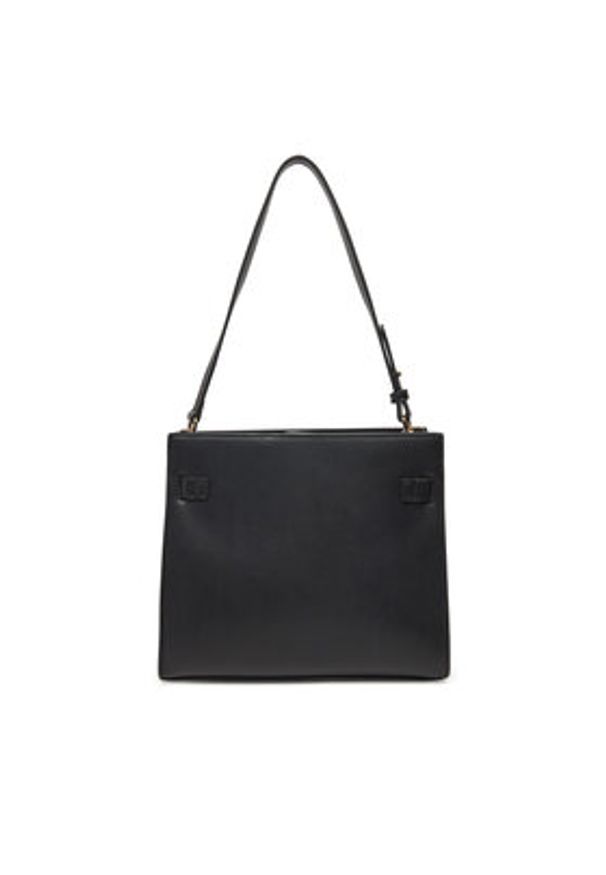TOMMY HILFIGER - Tommy Hilfiger Torebka Heritage Shoulder Bag AW0AW17182 Czarny. Kolor: czarny. Materiał: skórzane