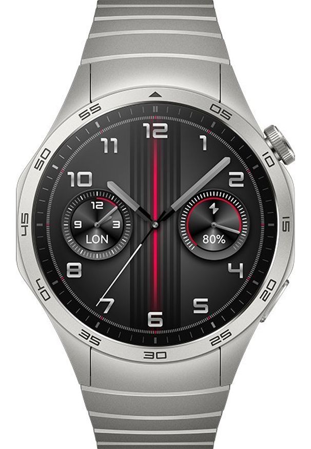 HUAWEI - Smartwatch Huawei Watch GT4 Elite 46mm Srebrny (55020BGU). Rodzaj zegarka: smartwatch. Kolor: srebrny