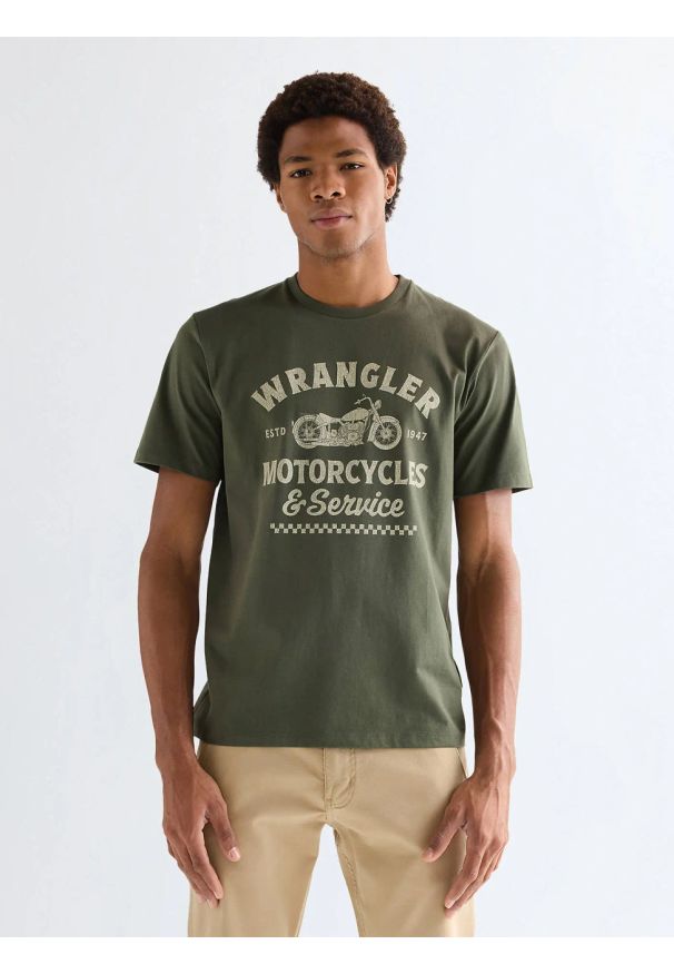 Wrangler - MESKA KOSZULKA WRANGLER AMERICANA TEE DEEP DEPTHS 112377954