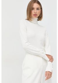 Guess sweter damski kolor beżowy lekki z golfem. Typ kołnierza: golf. Kolor: beżowy. Materiał: dzianina. Wzór: gładki #3