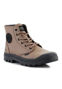 Buty Palladium Pampa Hi Supply Lth 77963-297 brązowe. Okazja: na co dzień. Zapięcie: sznurówki. Kolor: brązowy. Materiał: guma, skóra