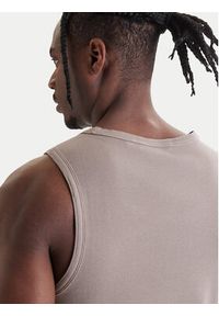 Hugo - HUGO Tank top Dapota 50563744 Brązowy Slim Fit. Kolor: brązowy. Materiał: bawełna #4