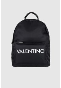 Valentino by Mario Valentino - VALENTINO Czarny plecak Kylo. Kolor: czarny. Wzór: paski