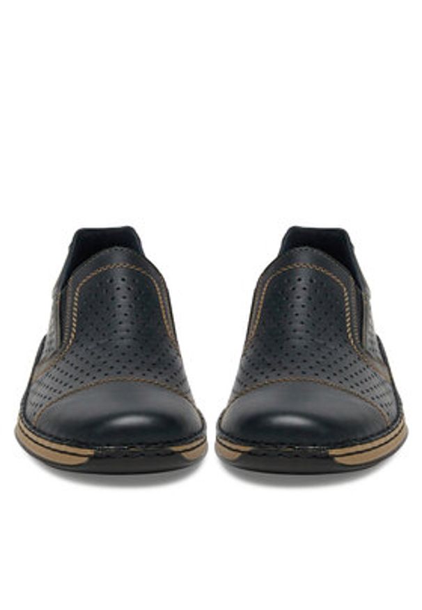 Rieker Półbuty 05286-15 Granatowy. Kolor: niebieski. Materiał: skóra