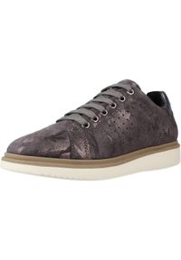 Geox - Buty GEOX J THYMAR GIRL Szary. Kolor: szary. Materiał: tkanina, skóra. Sport: turystyka piesza