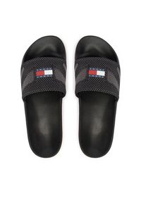 Tommy Jeans Klapki EM0EM01697 Czarny. Kolor: czarny. Materiał: materiał #6