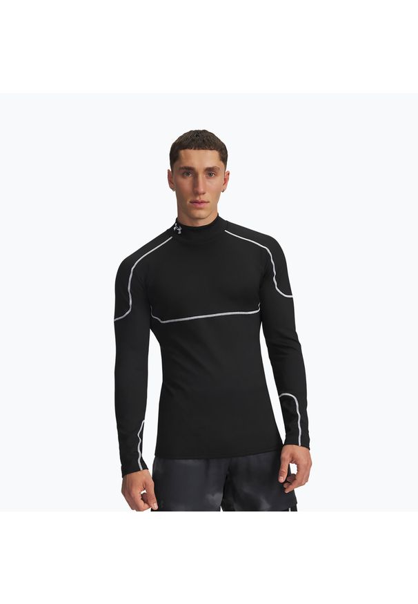 Longsleeve Under Armour HeatGear Rib 1/4 Zip. Kolor: czarny. Długość rękawa: długi rękaw. Sport: bieganie