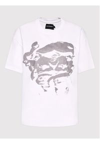 Mindout T-Shirt Unisex Rebuild No.3 Biały Oversize. Kolor: biały. Materiał: bawełna #3