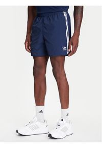 Adidas - adidas Szorty sportowe adicolor Classics Sprinter IB9952 Granatowy Regular Fit. Kolor: niebieski. Materiał: syntetyk. Styl: sportowy #1