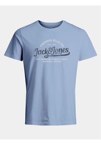 Jack & Jones - Jack&Jones T-Shirt Jprblulouie 12259674 Niebieski Regular Fit. Kolor: niebieski. Materiał: bawełna