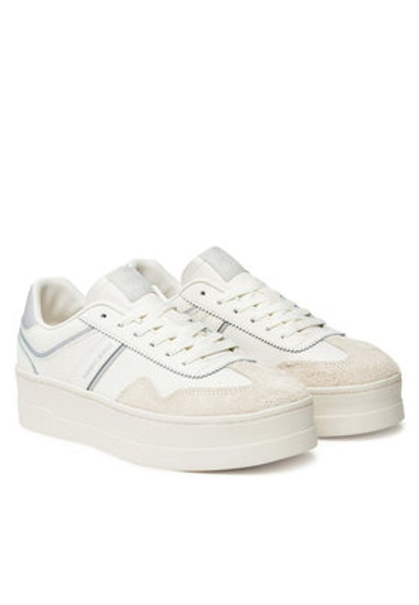 Tommy Jeans Sneakersy The Greenwich Flatform EN0EN02807 Biały. Kolor: biały. Materiał: skóra