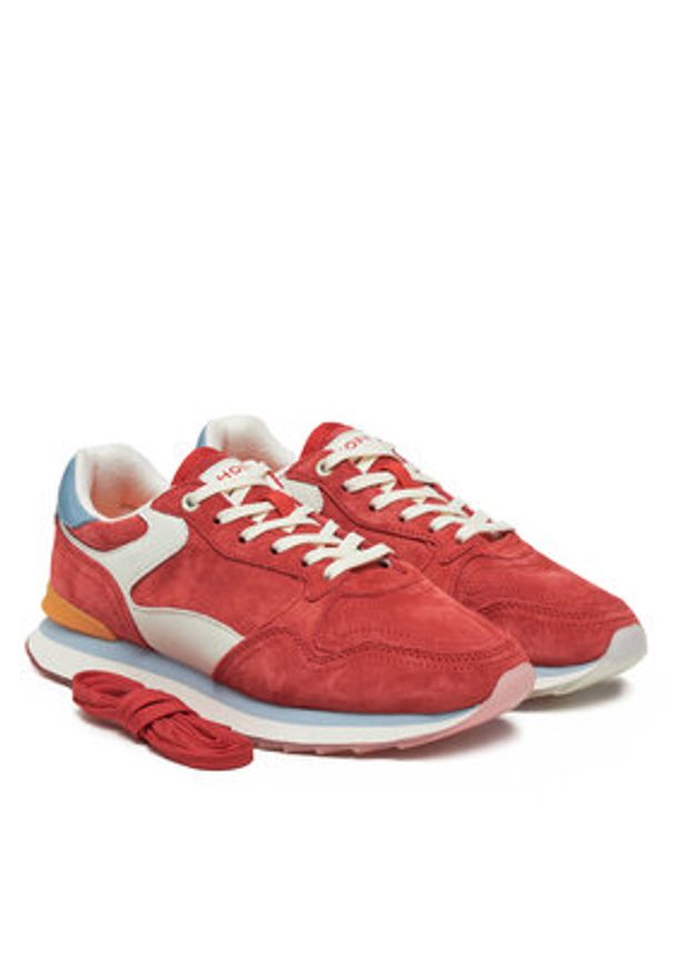 HOFF Sneakersy Rubeus 22402021 Czerwony. Kolor: czerwony. Materiał: skóra