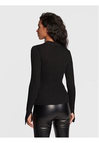 Gina Tricot Sweter Bea 18868 Czarny Slim Fit. Kolor: czarny. Materiał: syntetyk